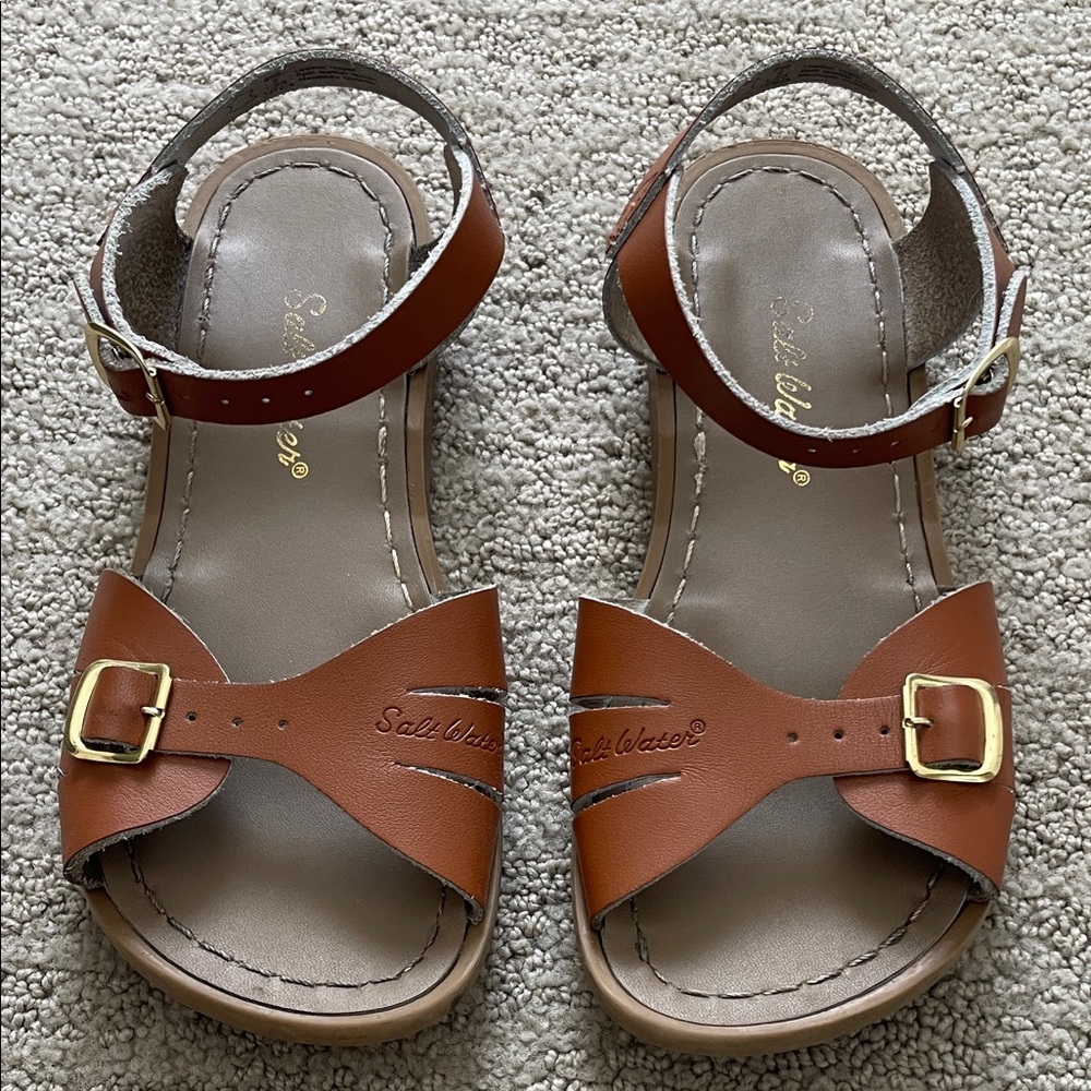 Salt Water Classic Sandal, Little Kid, Size 2, Tan
